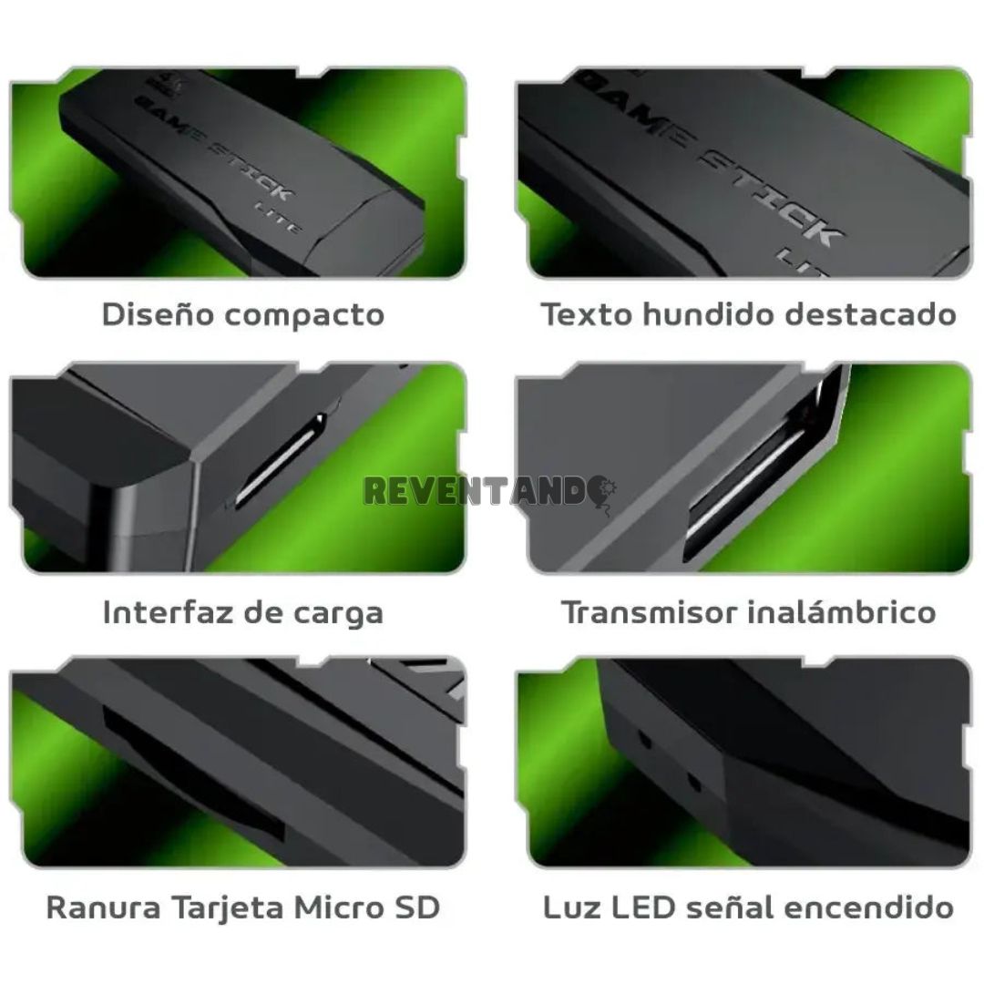 NostalgiaBox 64 - Consola retro con controles incluidos