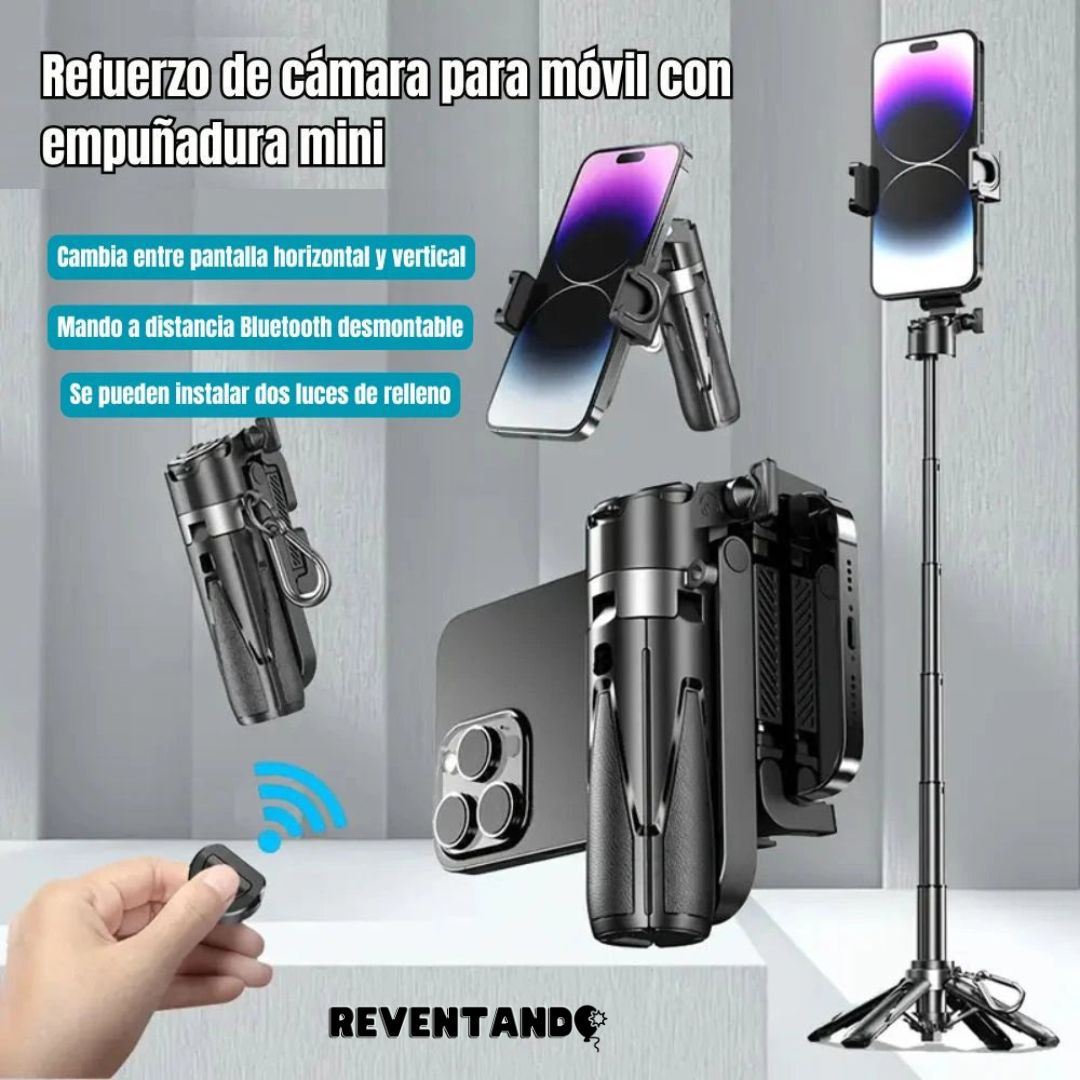 Pocket-Grip - Palo de selfie con trípode