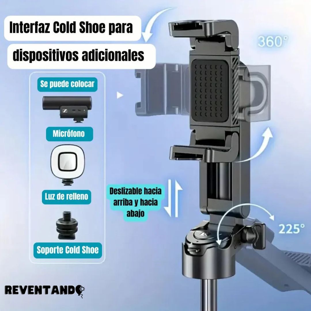 Pocket-Grip - Palo de selfie con trípode