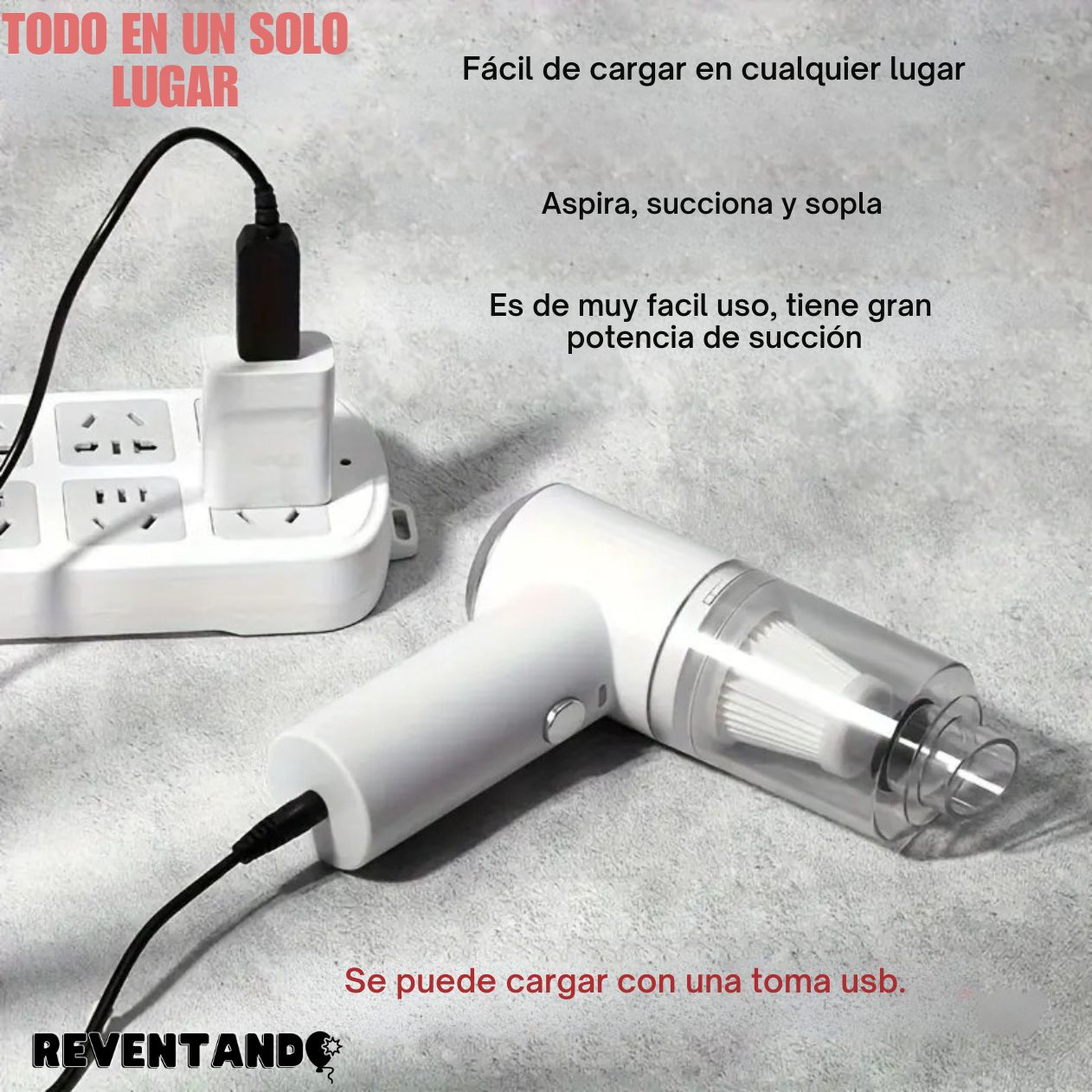 Mini Aspiradora Portátil 3 En 1