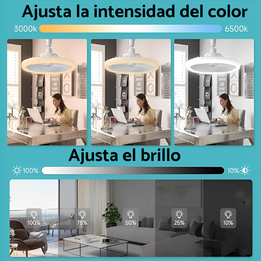 LumiCool Pro - Ventilador con lampara led