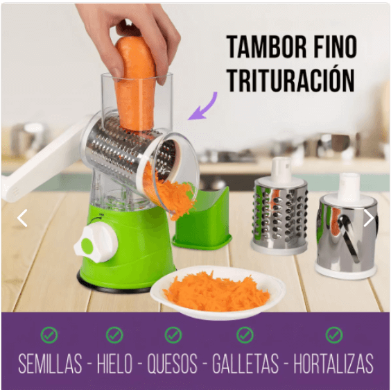TwistChef - Molino Rallador Cortador De Verduras
