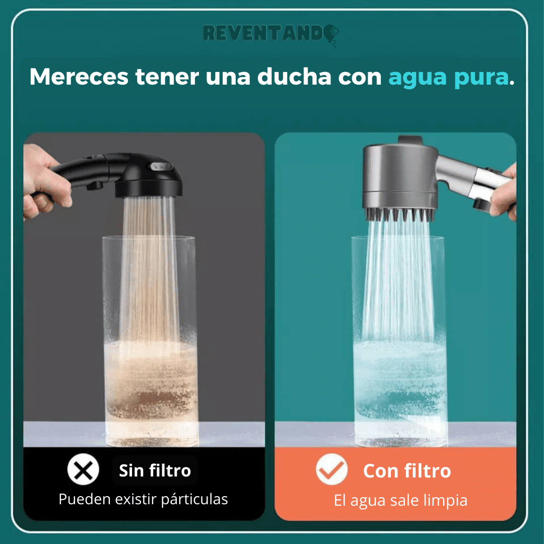 AquaJet - Ahorre agua - Ducha de alta presión - Con Filtro purificador - 40% OFF