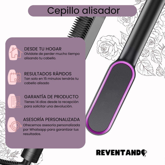 GlowUpPro™ - Cepillo Alisador Plancha Antiquemaduras